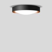 Šviestuvas v/t LED 29.4W IP20 3000K 2682lm D-360mm H-100mm dimeriuojamas juodos/vario matinės spalvos DALI - BEGA