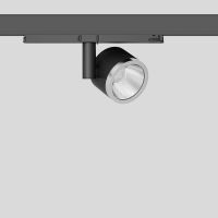 Prožektorius LED 14.5W IP20 3000K 1215lm į 3F bėgelį D-90mm H-140mm 32 laipsnių dimeriuojamas juodos matinės spalvos DALI EUROSTANDARD-PLUS - BEGA