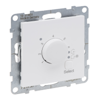 Reguliatorius temperatūros p/t patalpos 1co +5...+30C baltos spalvos 8A/2A 250V Suno - LEGRAND
