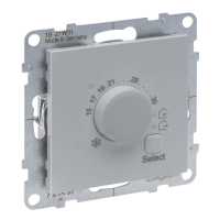 Reguliatorius temperatūros p/t grindų 1no +10...+60C aliuminio spalvos 16A 250V Suno - LEGRAND