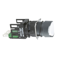 Mygtukas sukomplektuotas, XB6AA15B, CONTROL & SIGNALLING, PUSH BUTTONS, PILOT LIGHTS & CONTROLS, DIA 16 PLASTIC MODULAR - SCHNEIDER ELECTRIC (pavadinimas tikslinamas)