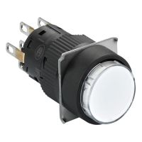 Mygtukas sukomplektuotas, XB6EAW1B2P, CONTROL & SIGNALLING, ECONOMIC PUSH BUTTONS AND PILOT LIGHTS, DIA 16 MONOBLOC - SCHNEIDER ELECTRIC (pavadinimas tikslinamas)
