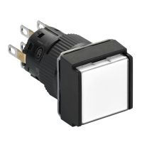 Mygtukas sukomplektuotas, XB6ECW1B2P, CONTROL & SIGNALLING, ECONOMIC PUSH BUTTONS AND PILOT LIGHTS, DIA 16 MONOBLOC - SCHNEIDER ELECTRIC (pavadinimas tikslinamas)