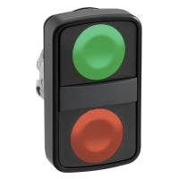 BLACK BEZEL DOUBLE HEADED PUSHBUTTONS, ZB4BL73407, CONTROL & SIGNALLING, PUSH BUTTONS, PILOT LIGHTS & CONTROLS, DIA 22 METAL - SCHNEIDER ELECTRIC (pavadinimas tikslinamas)