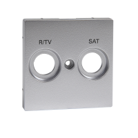 Cen.p.ant.sock.out R-TV/Sat TPm alu SysM, MTN299260, WIRING DEVICES, MERTEN, SYSTEM M COLOURS (T1) - SCHNEIDER ELECTRIC (pavadinimas tikslinamas)