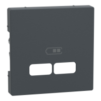 Cent. Pl. USB kroviklio m ech. antracitas, MTN4367-0414, WIRING DEVICES, MERTEN, WD RANGES FLUSH, WHITE AND PW (T0) - SCHNEIDER ELECTRIC (pavadinimas tikslinamas)