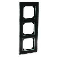 Exxact frame 3-gang gl Solid black, WDE004013, WIRING DEVICES, EXXACT, ELECTROMECHANICAL INSERTS - SCHNEIDER ELECTRIC (pavadinimas tikslinamas)