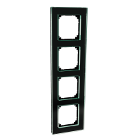 Exxact frame 4-gang gl Solid black, WDE004014, WIRING DEVICES, EXXACT, ELECTROMECHANICAL INSERTS - SCHNEIDER ELECTRIC (pavadinimas tikslinamas)