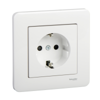 Exxact sso schuko + Pr frame white, WDE002076, WIRING DEVICES, EXXACT, ELECTROMECHANICAL INSERTS - SCHNEIDER ELECTRIC (pavadinimas tikslinamas)