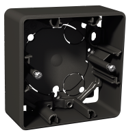 Exxact surface box 1-g 35mm IP21 anth, WDE003361, WIRING DEVICES, EXXACT, ELECTROMECHANICAL INSERTS - SCHNEIDER ELECTRIC (pavadinimas tikslinamas)