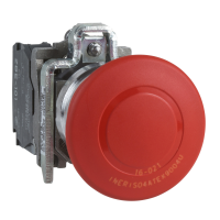 Harmony XB4.Sukomplektuotas avarinio stabdymo mygtu, XB4BT845EX, CONTROL & SIGNALLING, DEDICATED COMMAND & SIGNALLING UNITS, DIA 22 METAL - APPLICATION - SCHNEIDER ELECTRIC (pavadinimas tikslinamas)