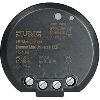 Reguliatorius šviesos mygtuku LED lempom 50W 230V AC mini - JUNG