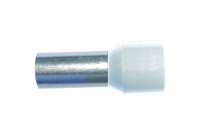 Antgalis gilzinis izoliuotas 0.5mm2 Cu baltas L-8mm [500] - PROTEC