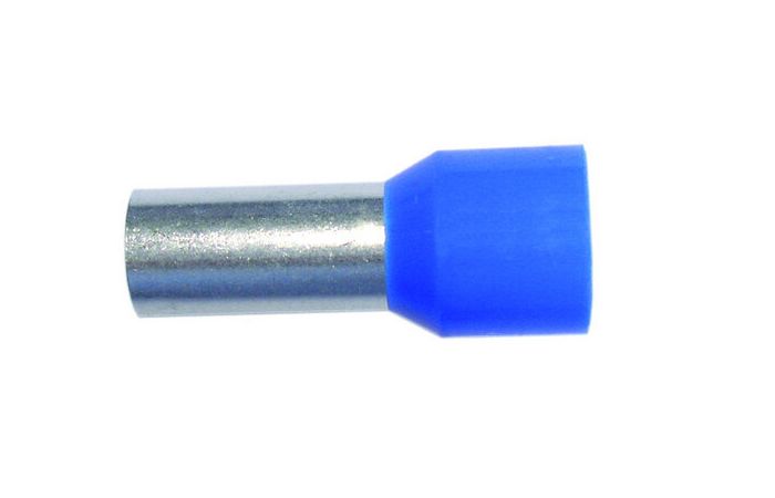 Antgalis gilzinis izoliuotas 2.5mm2 Cu mėlynas L-8mm [200] - PROTEC