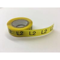 Izoliacija su simboliu "L2" 12mmx10m geltona - HELLERMANN TYTON