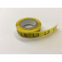 Izoliacija su simboliu "L3" 12mmx10m geltona - HELLERMANN TYTON