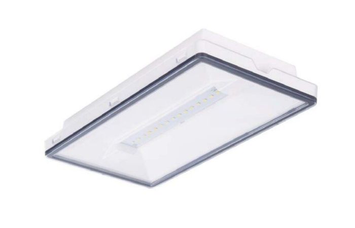 Šviestuvas v/t LED 3W IP65 avarinis - evakuacinis su 3val. akumuliatoriumi M/NM atviroms erdvėms 25m VLT-EX515 - VOLTMANN