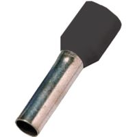 Antgalis gilzinis izoliuotas 1.5mm2 Cu juodas L-12mm DIN 46228 ICIAE1512 [100] - INTERCABLE