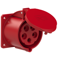 Lizdas CEE į/l 5P 32A 400V IP44 [75x75] - PCE