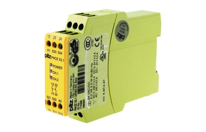 Relė saugos 2no 24V AC/DC automatinis/rankinis paleidimas varžtiniai kontaktai PNOZ X2.1 - PILZ