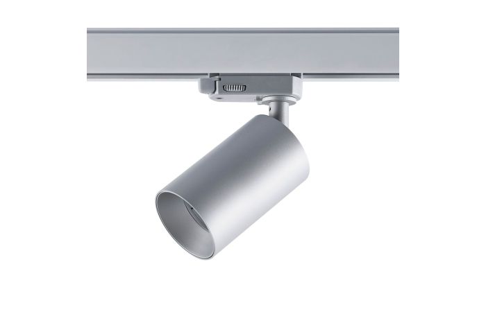 Prožektorius 1x7.5W GU10 į 3F bėgelį D-60mm H-134mm sidabrinės spalvos CAN - DEKO LIGHT