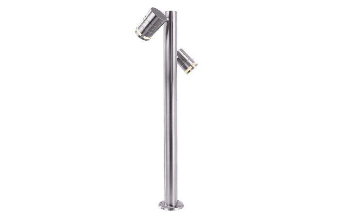 Stulpelis 2x35W GU10 IP44 H-1000mm sidabrinės spalvos ZILLY II - DEKO LIGHT