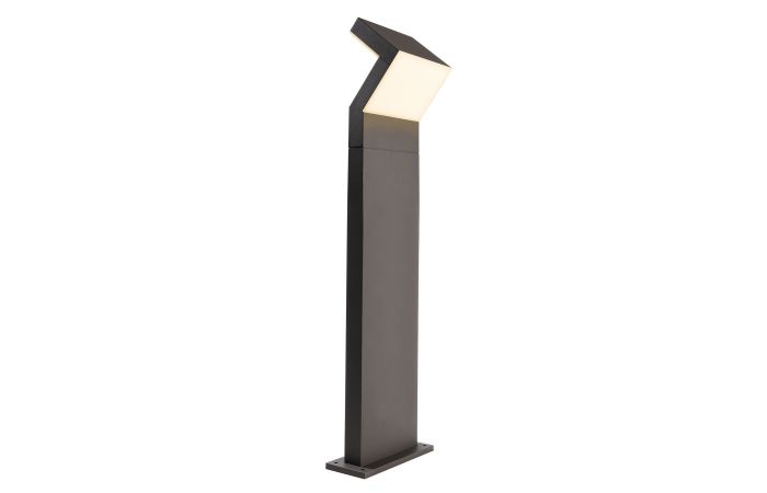 Stulpelis LED 16W IP54 3000K 1500lm 220x148mm H-1000mm tamsiai pilkos spalvos TAYGETA 1000 - DEKO LIGHT