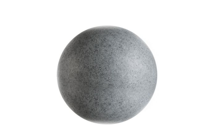 &Scaron;viestuvas lauko 1x20W E27 IP44/IP65 D-300mm rutulys granito spalvos su tvirtinimu SPHERICAL LAMP GRANITE - DEKO LIGHT