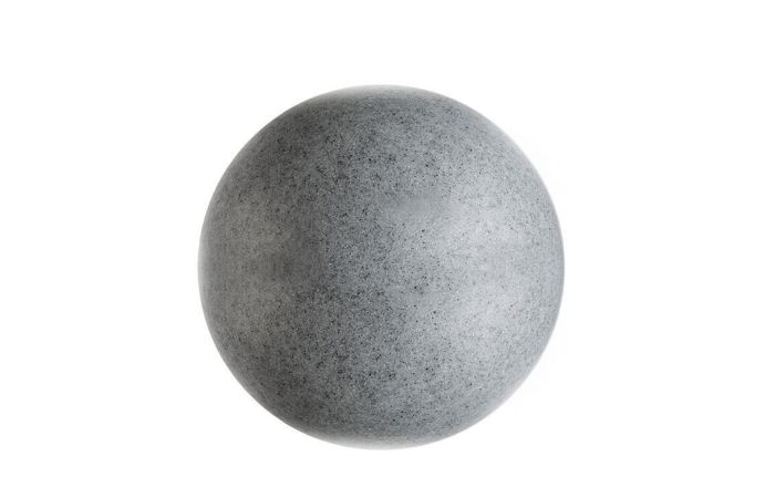 &Scaron;viestuvas lauko 1x42W E27 IP44/IP65 D-400mm rutulys granito spalvos su tvirtinimu SPHERICAL LAMP GRANITE - DEKO LIGHT