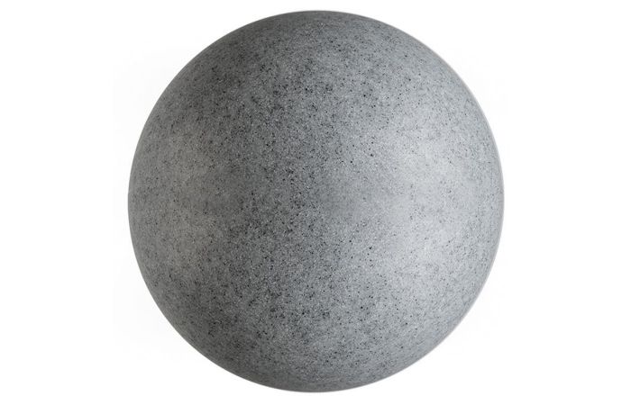 &Scaron;viestuvas lauko 1x42W E27 IP44/IP65 D-800mm rutulys granito spalvos su tvirtinimu SPHERICAL LAMP GRANITE - DEKO LIGHT