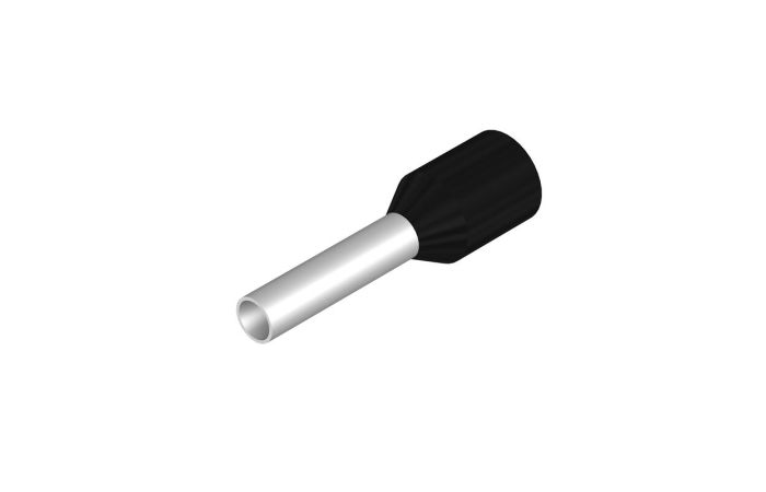 Antgalis gilzinis izoliuotas 1.5mm2 juodas L-8mm H1.5/14D SW [pak. po 500 vnt.] - WEIDMULLER