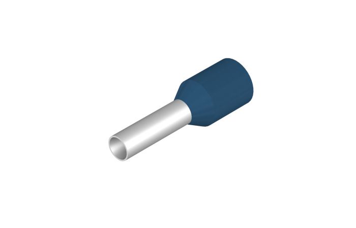 Antgalis gilzinis izoliuotas 2.5mm2 mėlynas L-8mm H2.5/15D BL [pak. po 500 vnt.] - WEIDMULLER