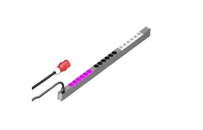 Blokas maitinimo PDU basic 18xSCHUKO su kabeliu 3m kištukas CEE 3P 16A DK 7979.133 - RITTAL