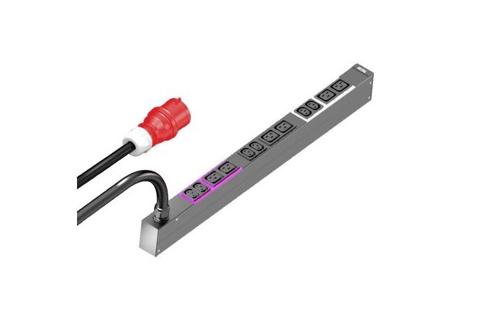 Blokas maitinimo PDU basic 6xC13 6xC19 su kabeliu 3m kištukas CEE 5P 16A DK 7979.132 - RITTAL