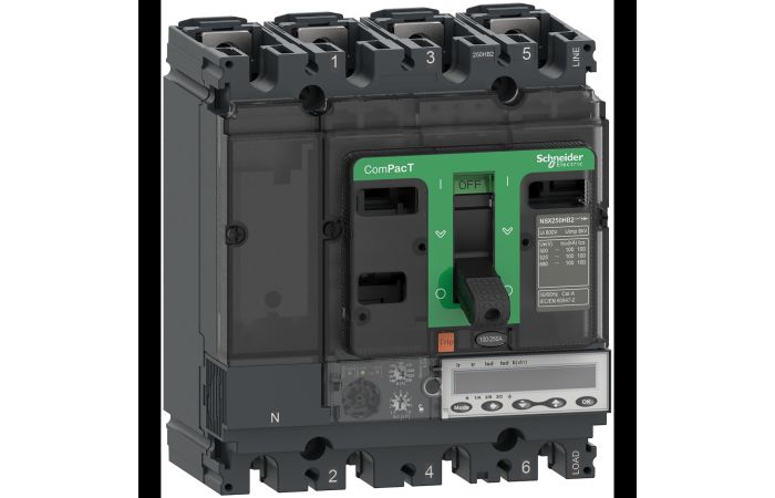 NSX100HB1 75kA AC 4P 40A 5.2E, C10V45E040, LV POWER CIRCUIT BREAKERS AND SWITCHES, MCCB OPTIMUM OFFER, COMPACT NSX - SCHNEIDER ELECTRIC (pavadinimas tikslinamas)