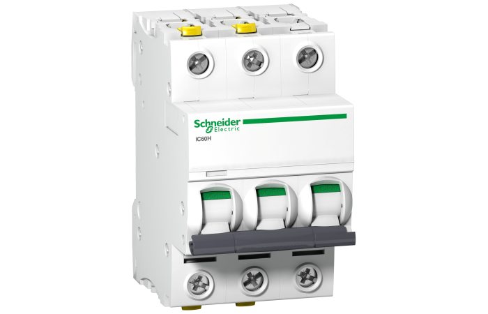 Acti9 iC60H 3P C 50A D CB, A9F07350, FINAL DISTRIBUTION DEVICES AND SYSTEMS, ACTI9 (IC), DC4 - SCHNEIDER ELECTRIC (pavadinimas tikslinamas)