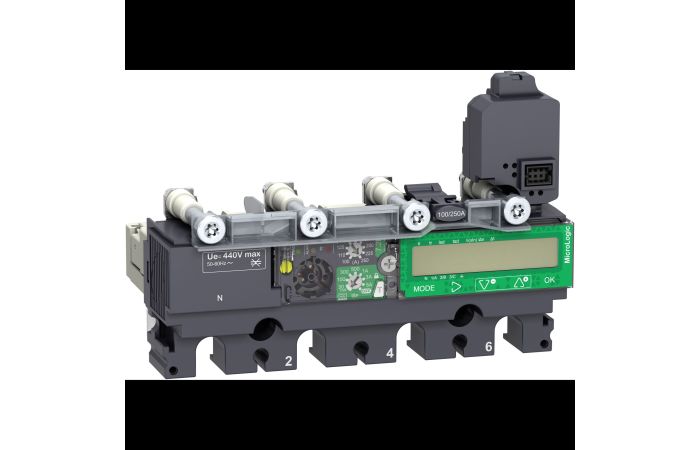 Apsaugos modulis NSX160 A C 4P4D 160A 7.2E, C1647E160, LV POWER CIRCUIT BREAKERS AND SWITCHES, MCCB OPTIMUM OFFER, COMPACT NSX - SCHNEIDER ELECTRIC (pavadinimas tikslinamas)