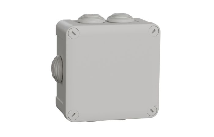 Dėžutė v/t [105x105x55] IP55 tuščia be halogenų pilka Mureva BOX - SCHNEIDER ELECTRIC