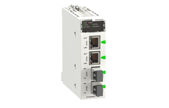 C Fiber Converter MM/L CH 100Mb, BMXNRP0200C, AUTOMATION CONTROLLERS, SYSTEM-ORIENTED PLCS, ADVANTYS STB & ETB & X80 - SCHNEIDER ELECTRIC (pavadinimas tikslinamas)