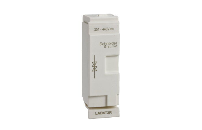 Diodininis ribotuvas kont akikiriams LC1D40A .. D65, LAD4T3R, , CONTACTORS & MOTOR PROTECTION STANDARD OFFER < 150, TESYS CONTACTORS - SCHNEIDER ELECTRIC (pavadinimas tikslinamas)