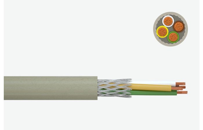 Kabelis lankstus ekranuotas LiHCH 3x0.75mm2 300V Cca klasė [matuojamas]