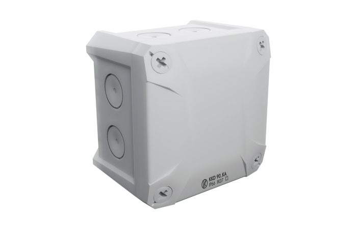 Dėžutė v/t [90x90x64] IP66 tuščia be halogenų UV atspari pilkos spalvos DIAMOND BOX - KOPOS KOLIN