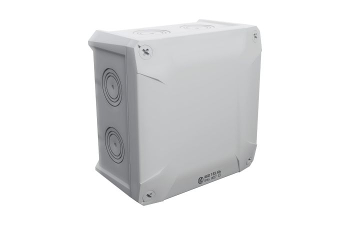 Dėžutė v/t [135x135x79] IP66 tuščia be halogenų UV atspari pilkos spalvos DIAMOND BOX - KOPOS KOLIN