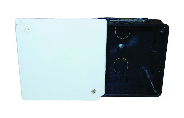 Dėžutė p/t [80x80x48] su dangteliu be halogenų PAZK - PROTEC