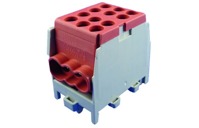 Gnybtas 25mm2 Cu/Al rudas 6 prijungimai (2x25/4x16) PHLAK2524BR - PROTEC