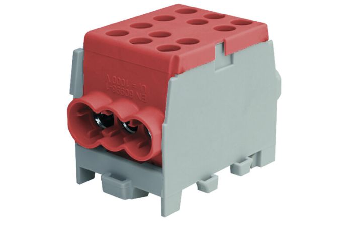 Gnybtas 35mm2 Cu/Al rudas 6 prijungimai (2x35/4x25) PHLAK3524BR - PROTEC