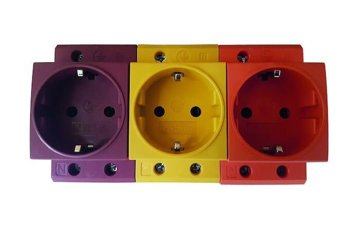 Lizdas ant DIN bėgelio oranžinis PDSDO - PROTEC