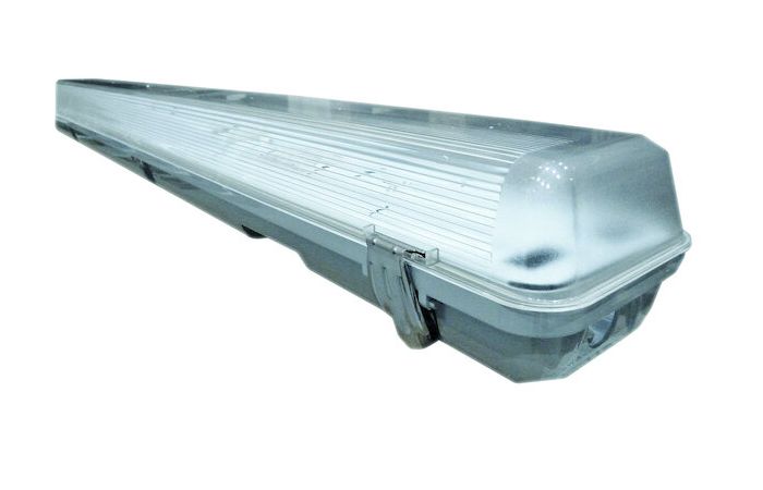 Šviestuvas v/t 2xG13 IP65 1270x108mm H-85mm PLG 2X1200 T8/G13 - PROTEC