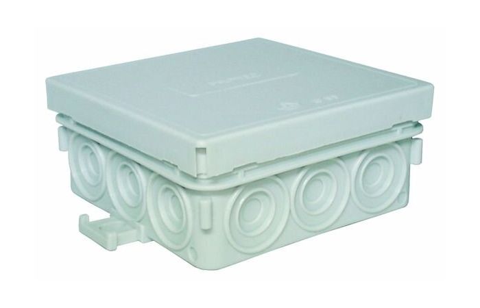 Dėžutė v/t [85x85x37] IP54 tuščia pilka be halogenų PFRAD - PROTEC