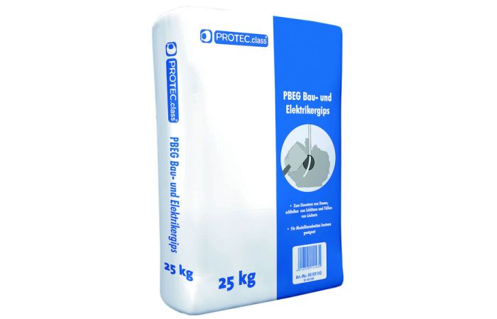 Tinkas gipsinis 25kg maišas, vidaus patalpoms greito stingimo 3-8min PBEG 05101143 - PROTEC